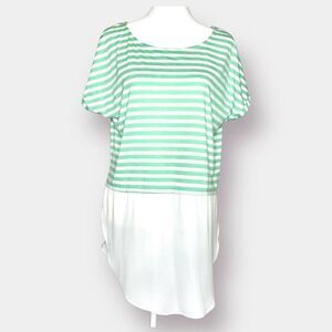 Striped Blouse Shirt Long Size Medium